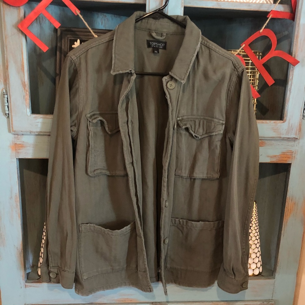 Topshop size 6 military jacket
